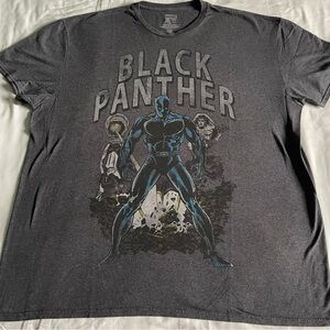 Classic Marvel Black Panther Heather Gray Graphic T-Shirt Men’s Size 3XL